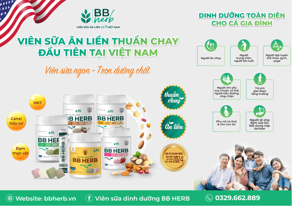 BB HERB - GIẢI PHÁP DINH DƯỠNG TOÀN DIỆN CHO GIA ĐỊNH VIỆT